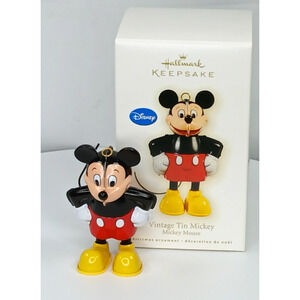 Hallmark Keepsake Ornament "Vintage Tin Mickey" Christmas Mickey Mouse Ornament